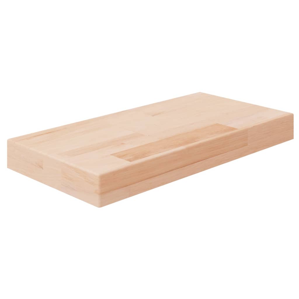 Tabla de estantería madera maciza roble sin tratar 40x20x4 cm