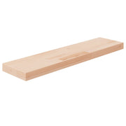 Tabla de estantería madera maciza roble sin tratar 80x20x4 cm v9438 Vetonek