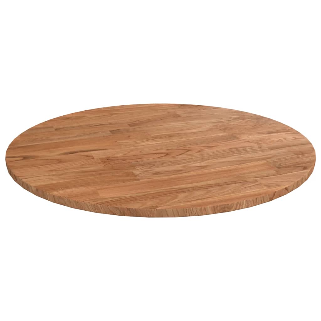 Vetonek Tablero de mesa redonda madera roble marrón claro Ø40x1,5 cm