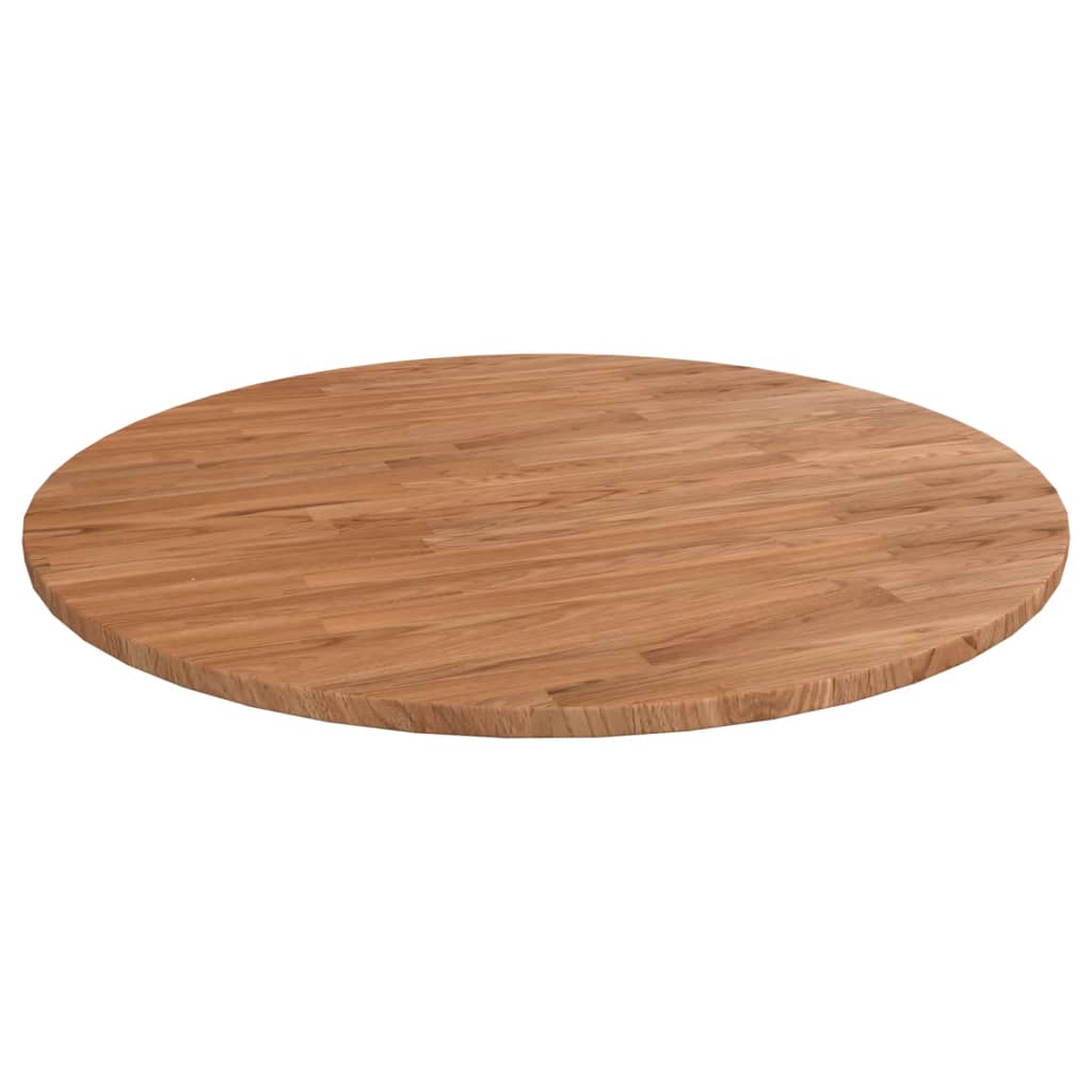 Vetonek Tablero de mesa redonda madera de roble marrón claro Ø70x1,5 cm