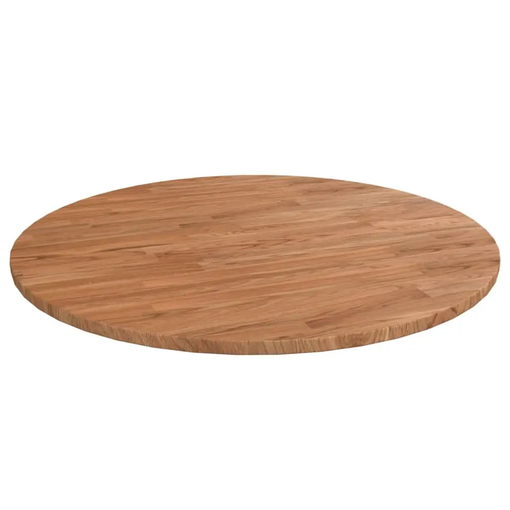 Vetonek Tablero de mesa redonda madera de roble marrón claro Ø80x1,5 cm