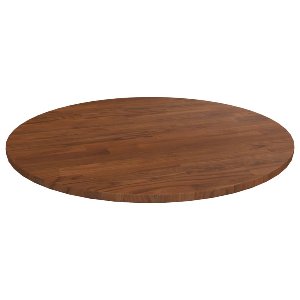 Vetonek Tablero de mesa redonda madera de roble marrón oscuro Ø60x1,5cm