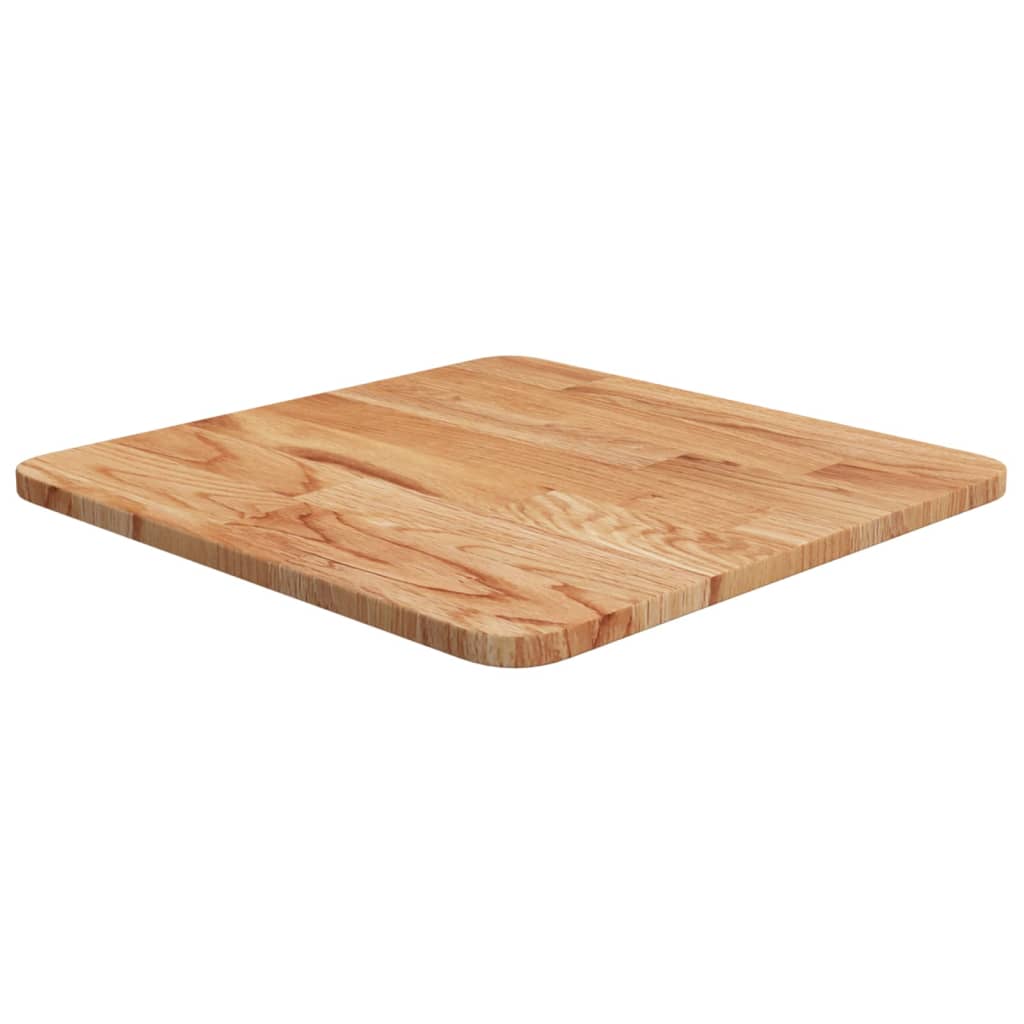 Vetonek Tablero de mesa cuadrado madera roble marrón claro 40x40x1,5 cm