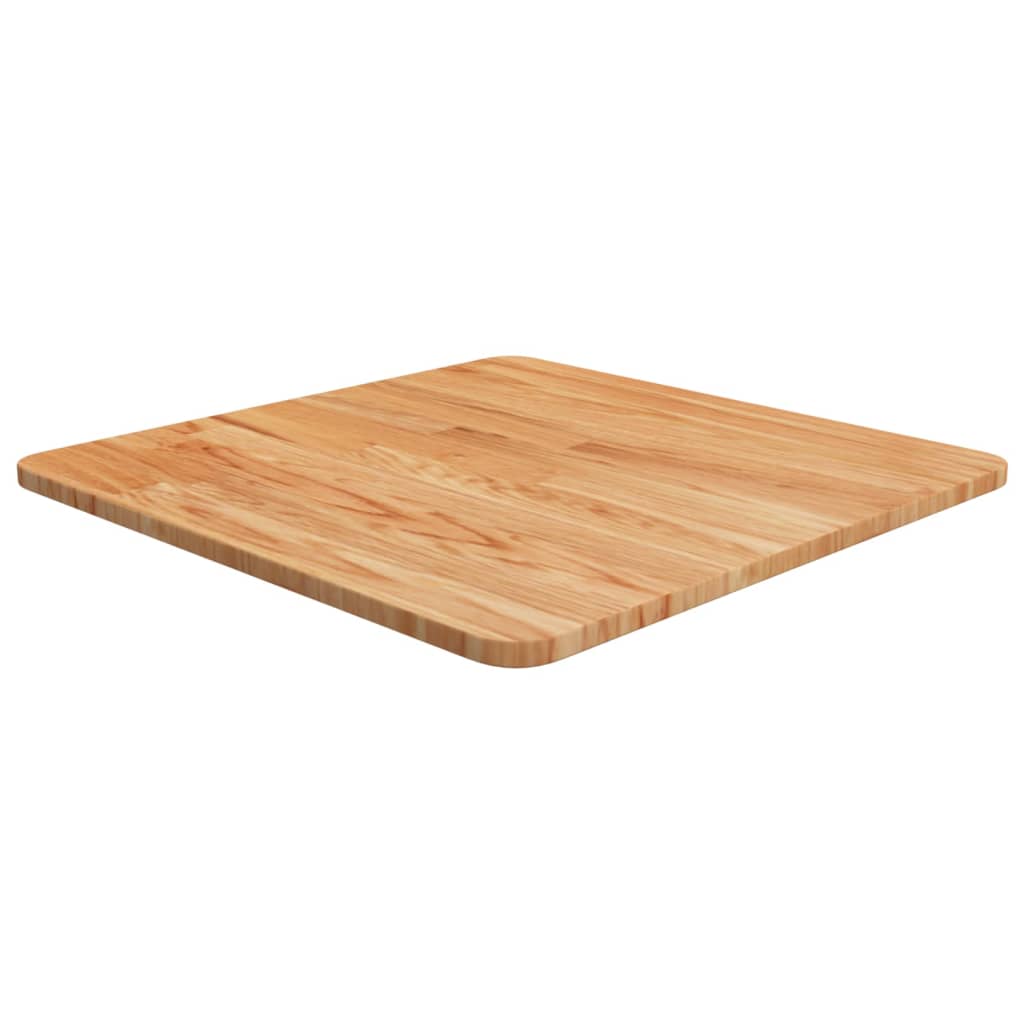 Vetonek Tablero de mesa cuadrado madera roble marrón claro 50x50x1,5 cm