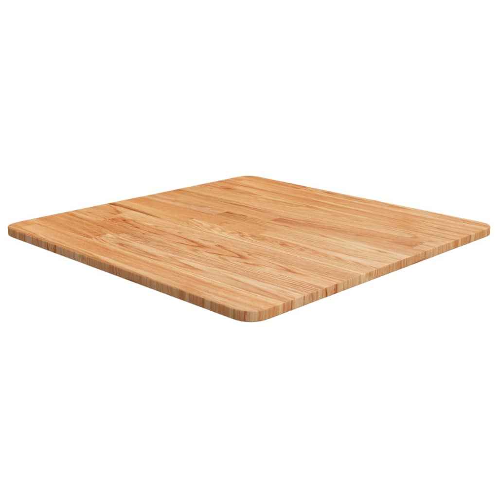 Vetonek Tablero de mesa cuadrado madera roble marrón claro 60x60x1,5 cm