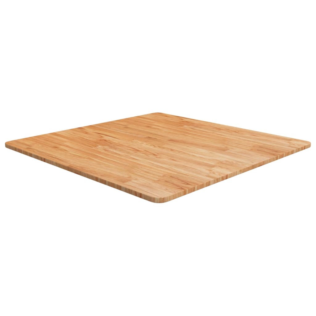 Vetonek Tablero de mesa cuadrado madera roble marrón claro 80x80x1,5 cm