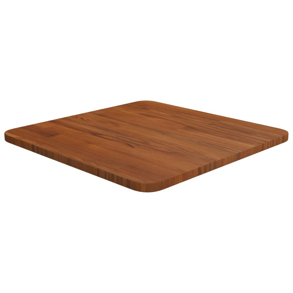 Vetonek Tablero de mesa cuadrada madera roble marrón oscuro 40x40x1,5cm