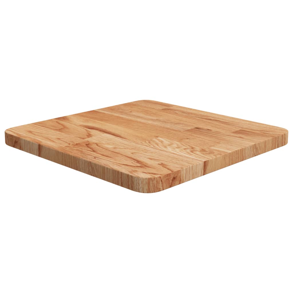 Vetonek Tablero de mesa cuadrada madera roble marrón claro 40x40x2,5 cm