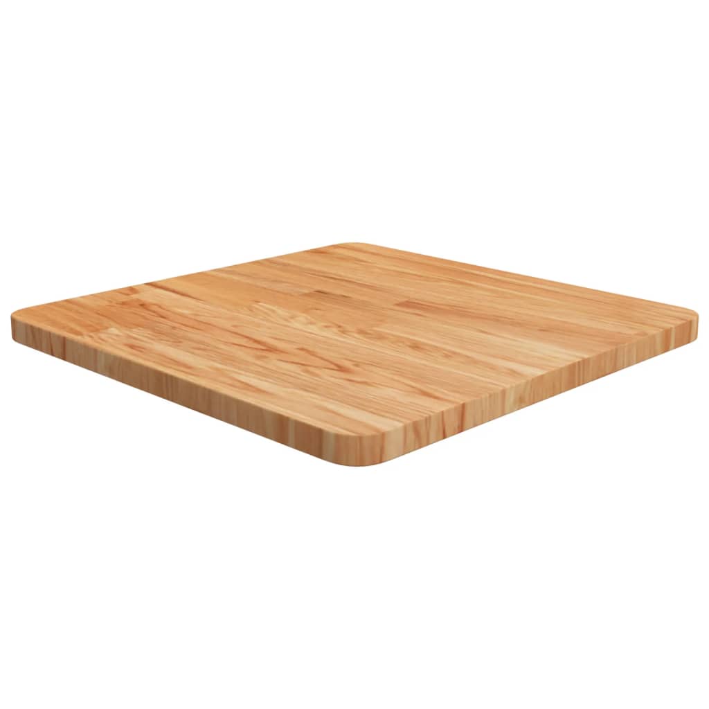 Vetonek Tablero de mesa cuadrada madera roble marrón claro 50x50x2,5 cm