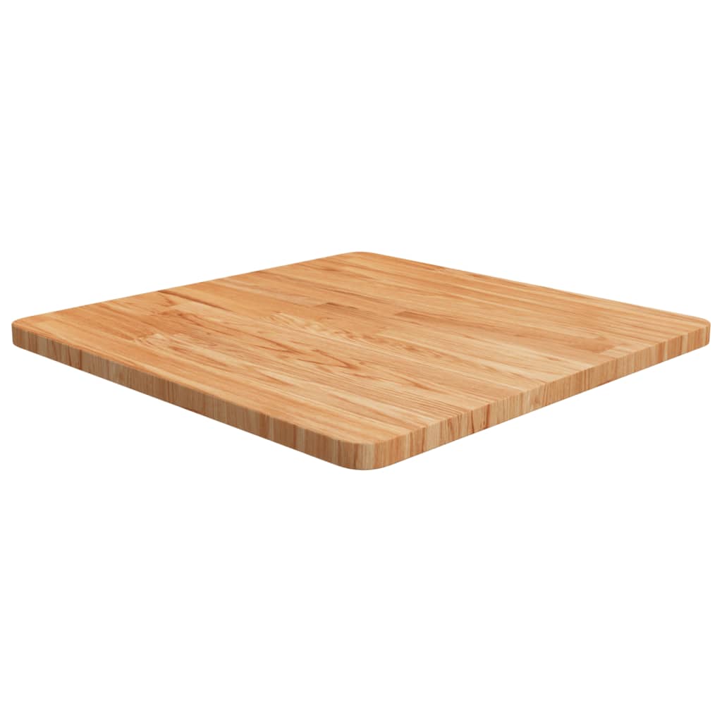 Vetonek Tablero de mesa cuadrada madera roble marrón claro 60x60x2,5 cm