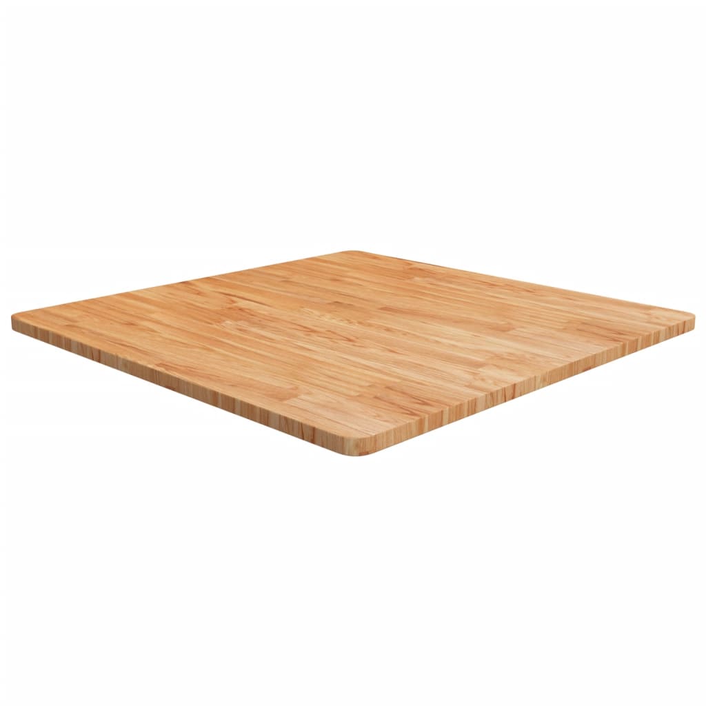 Vetonek Tablero de mesa cuadrada madera roble marrón claro 90x90x2,5 cm