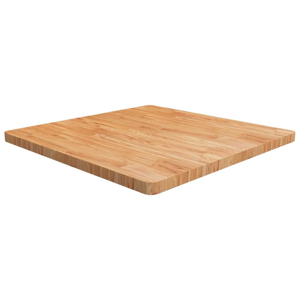 Vetonek Tablero de mesa cuadrada madera roble marrón claro 90x90x4 cm