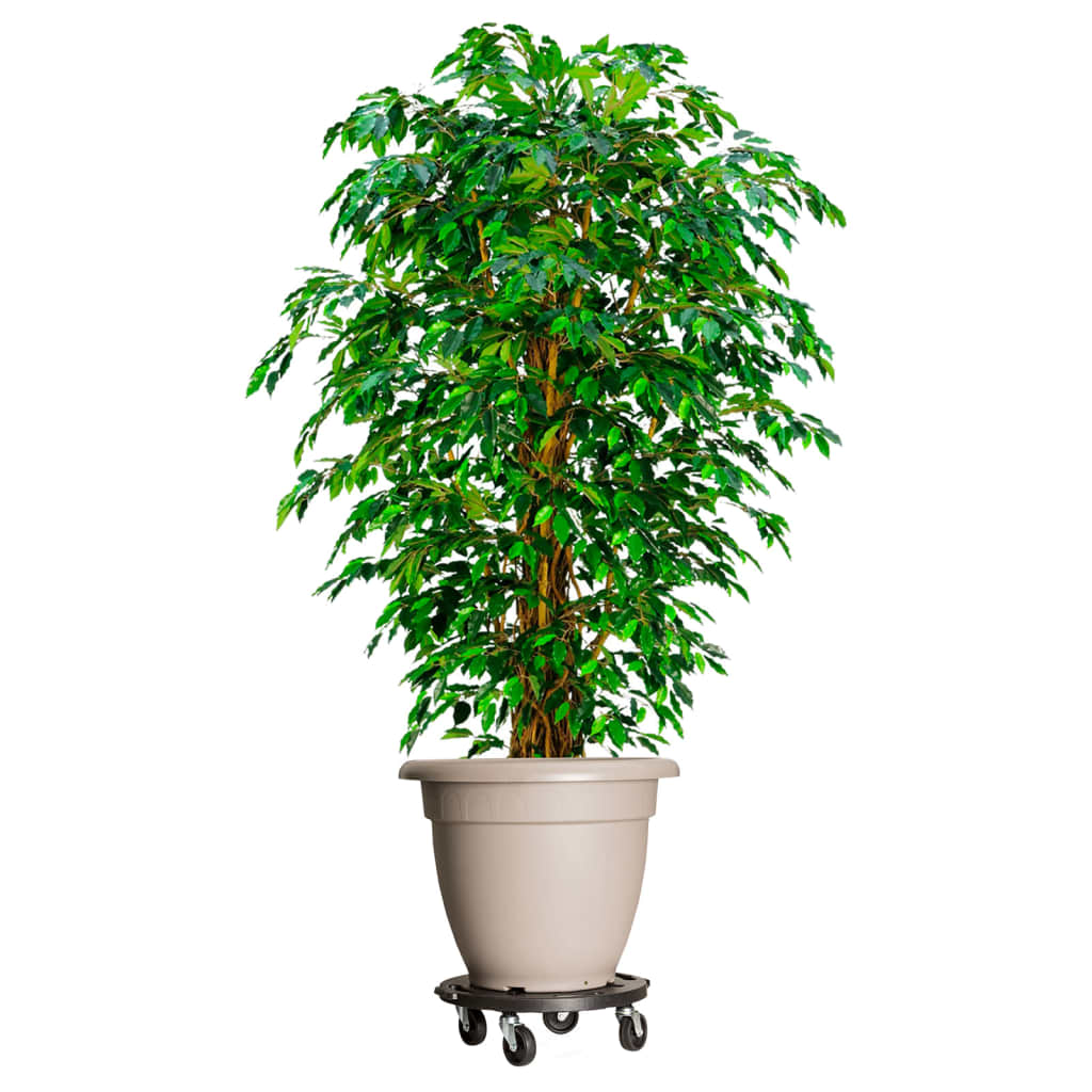 Vetonek Soporte para plantas con ruedas negro diámetro 40 cm 275 kg