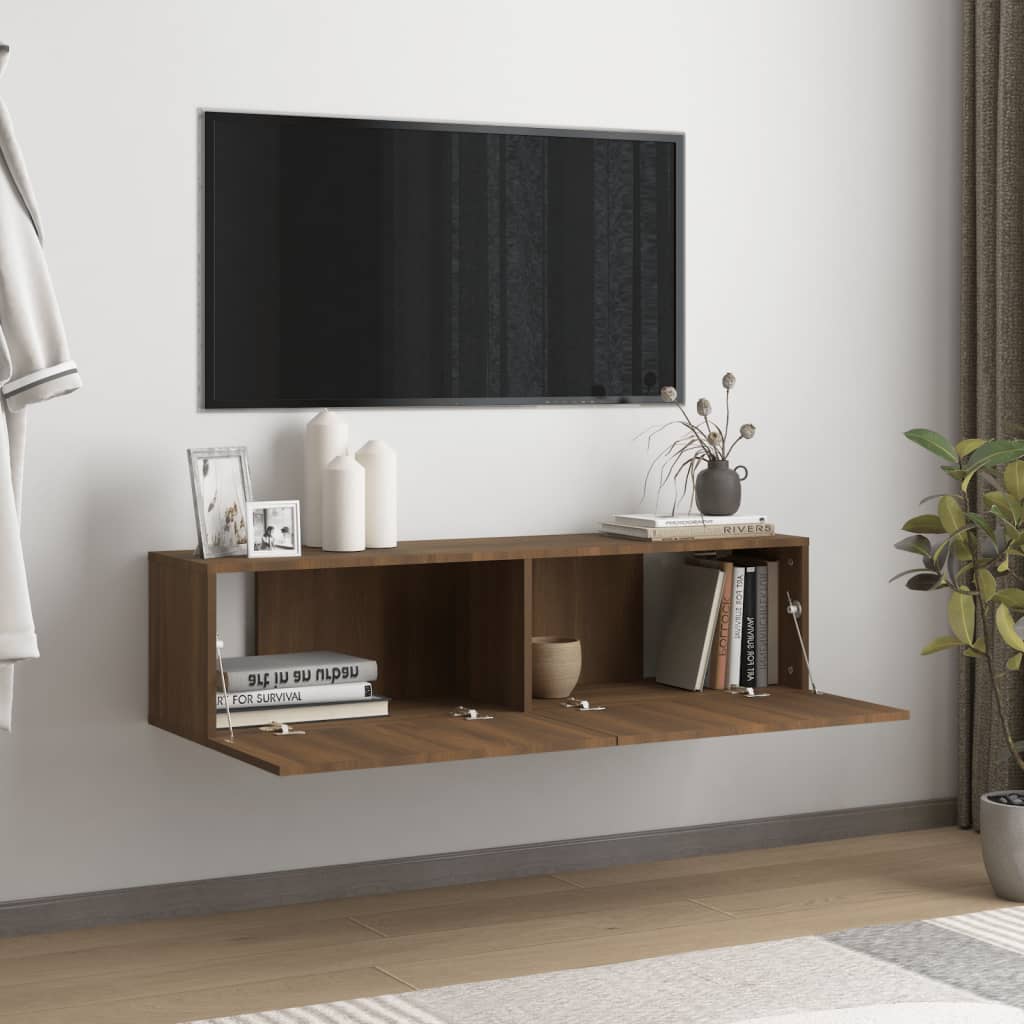 Mueble pared TV madera roble marrón 120x30x30 cm vidaXL