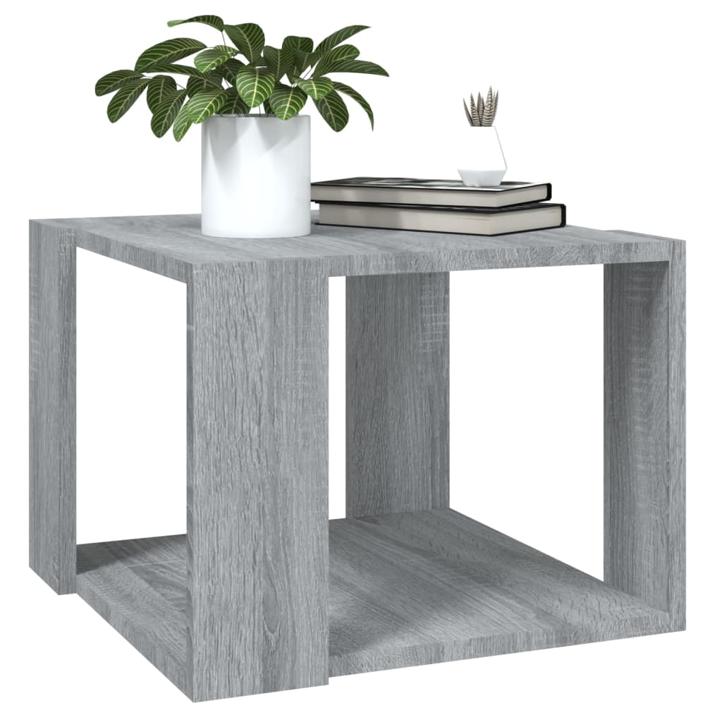 Mesa de centro madera gris Sonoma 40x40x30 cm vidaXL