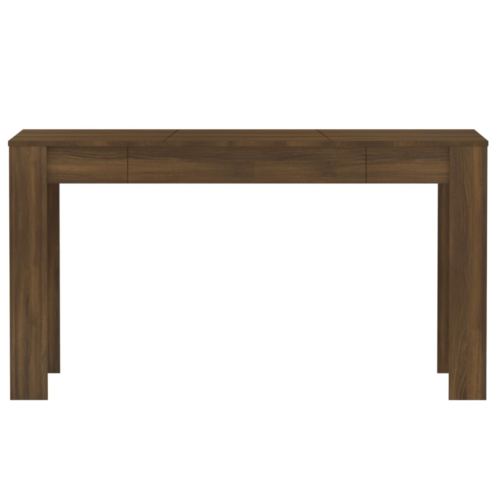 Mesa de comedor madera roble marrón 140x74,5x76 cm