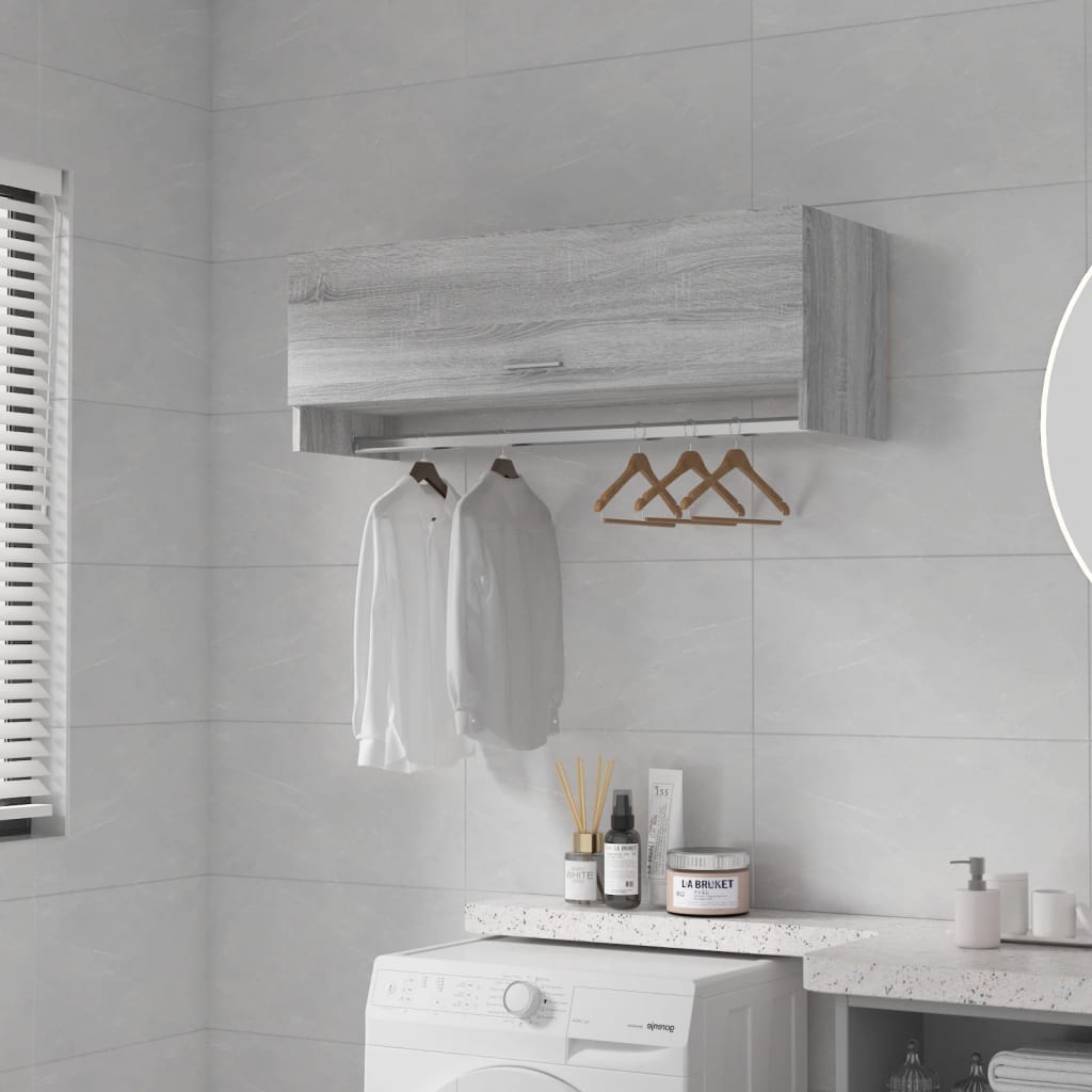 Sonoma gray plywood cabinet 100x32.5x35 cm v2766 Vetonek