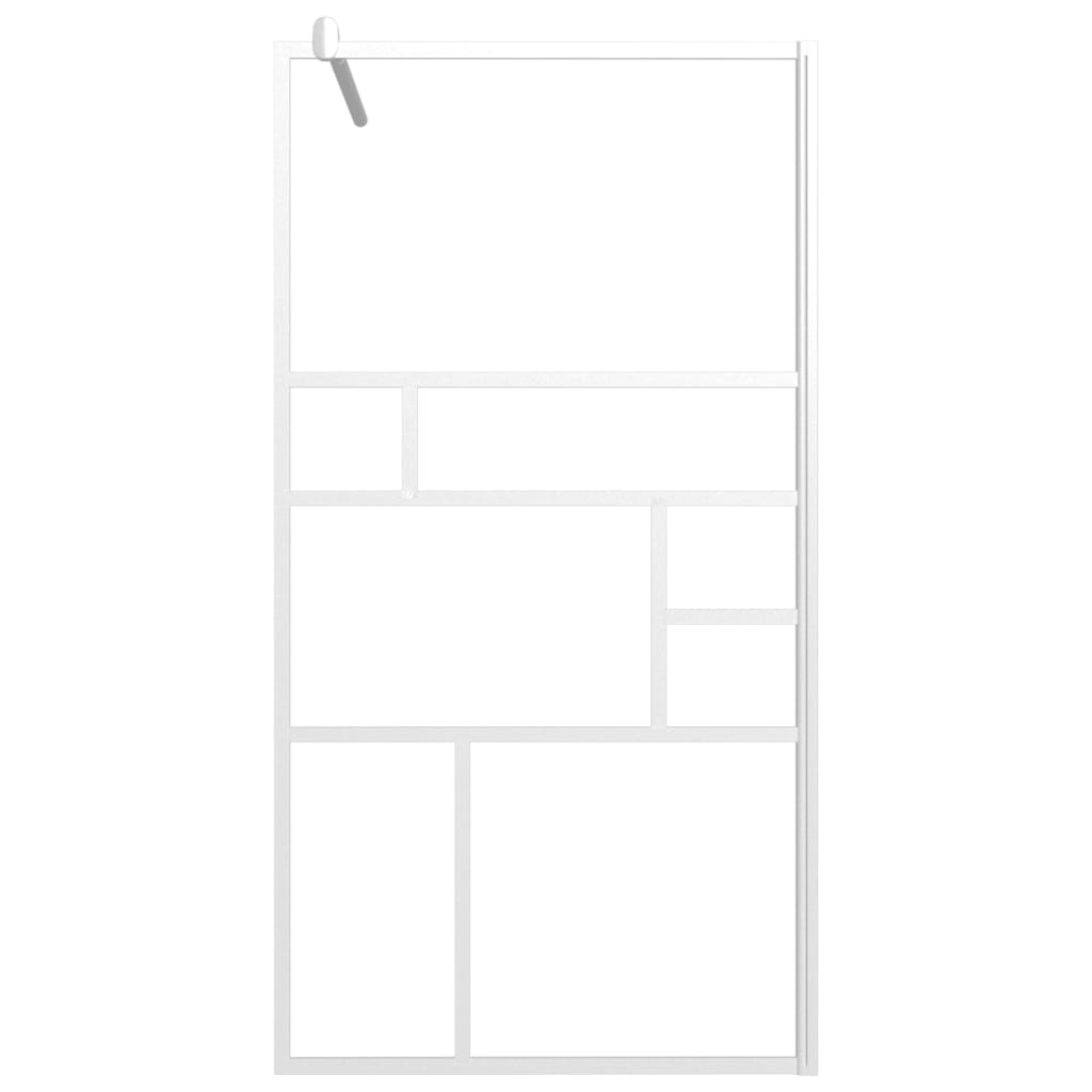 Accessible shower screen ESG white 100x195 cm