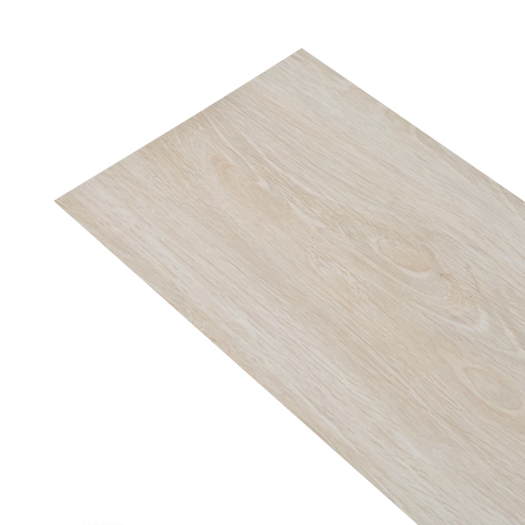 Lamas de suelo PVC autoadhesiva roble blanco clásico 2,51m² 2mm - Vetonek