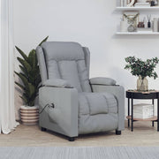 Sillón reclinable eléctrico tela gris claro V9352 Vetonek