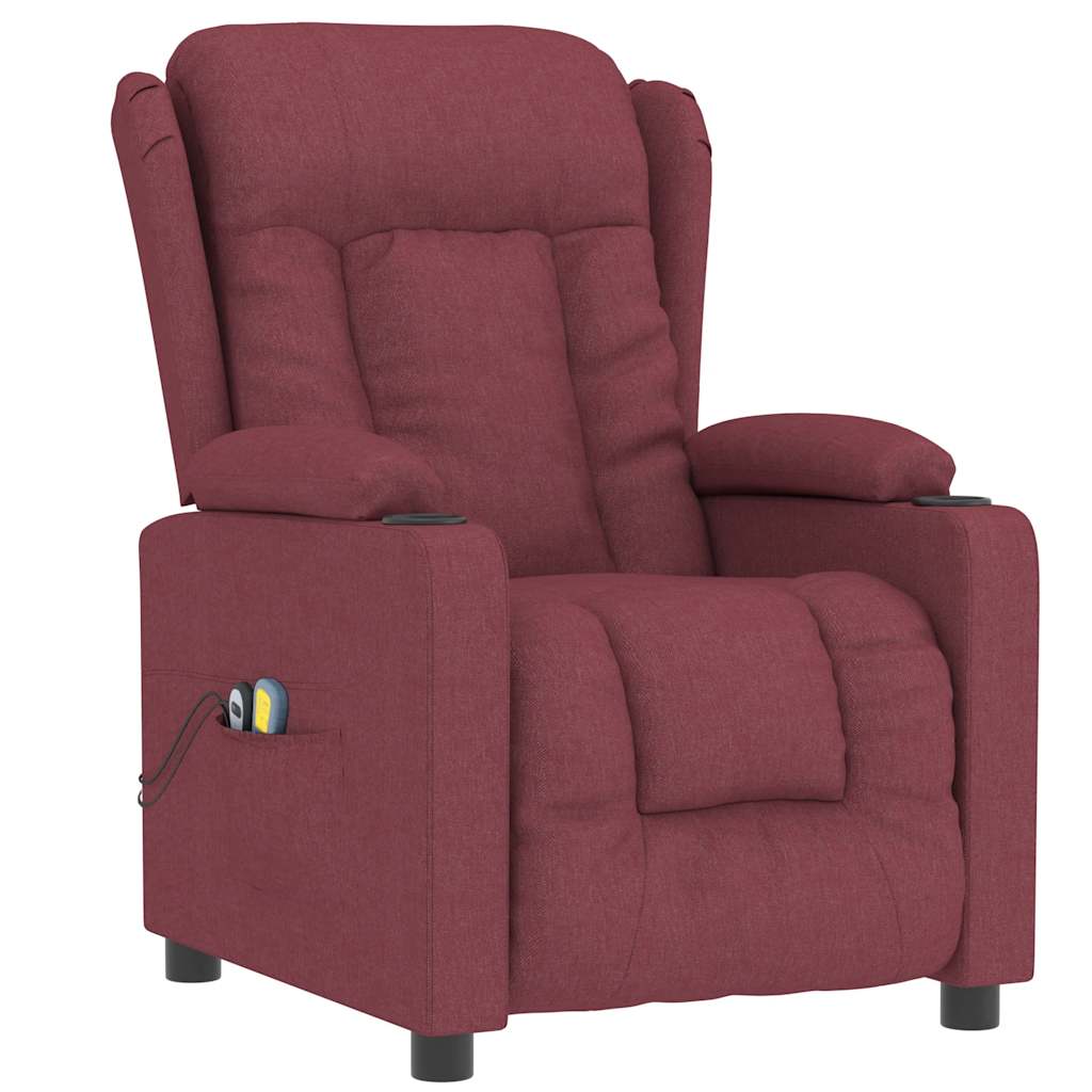 Electric massage armchair red cloth red