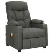 Sillón de masaje eléctrico tela gris oscuro V9864 Vetonek