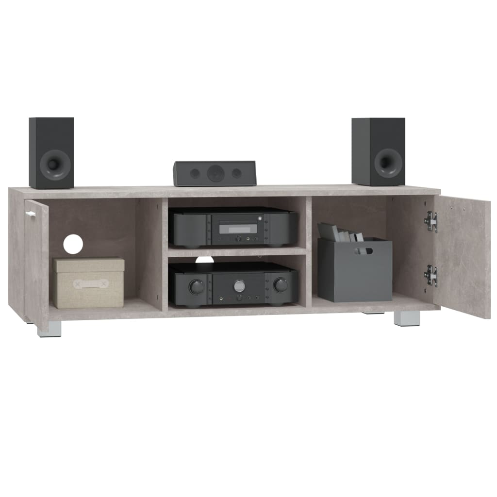 TV furniture gray wood 120x40.5x35cm