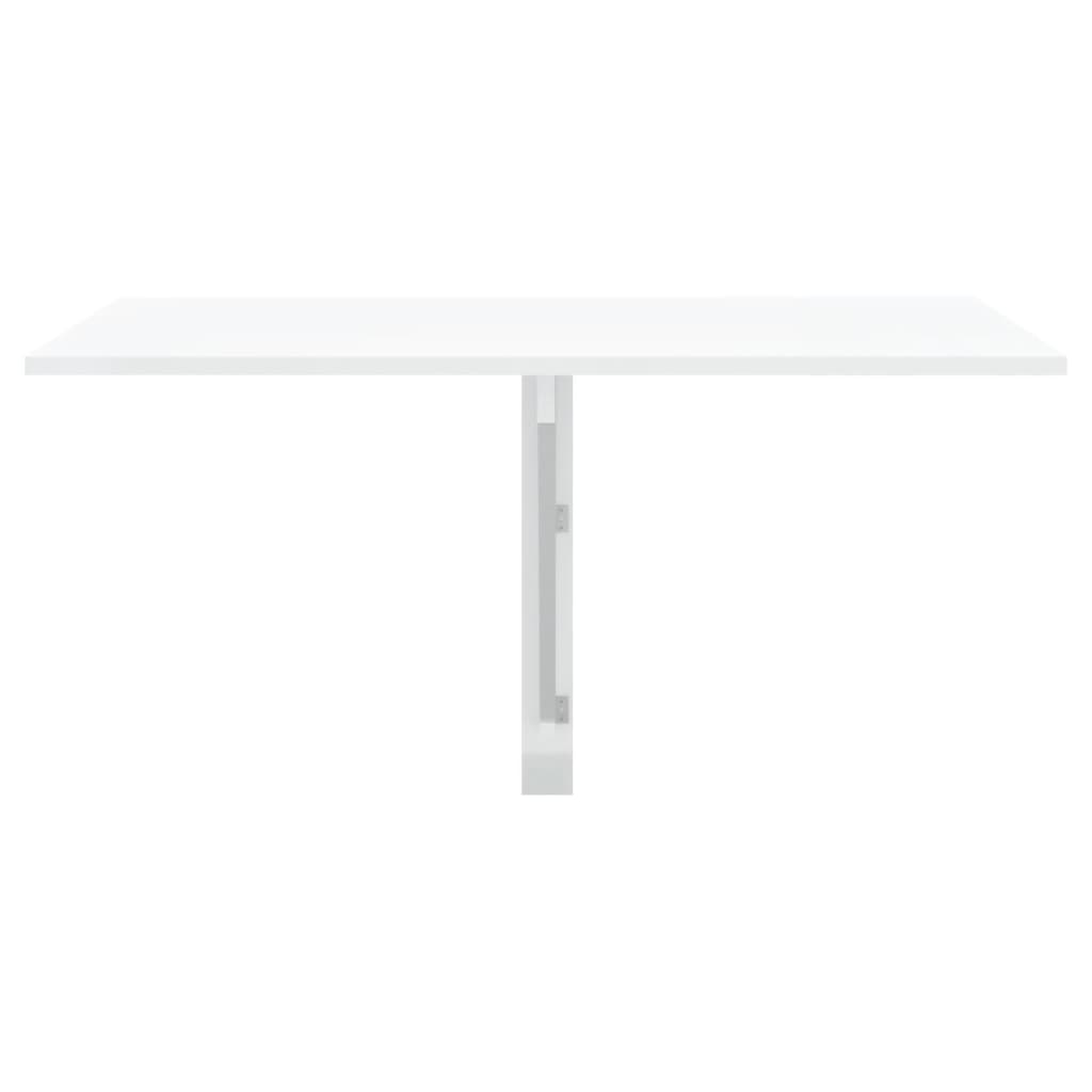 White folding wall table 100x60x56 cm