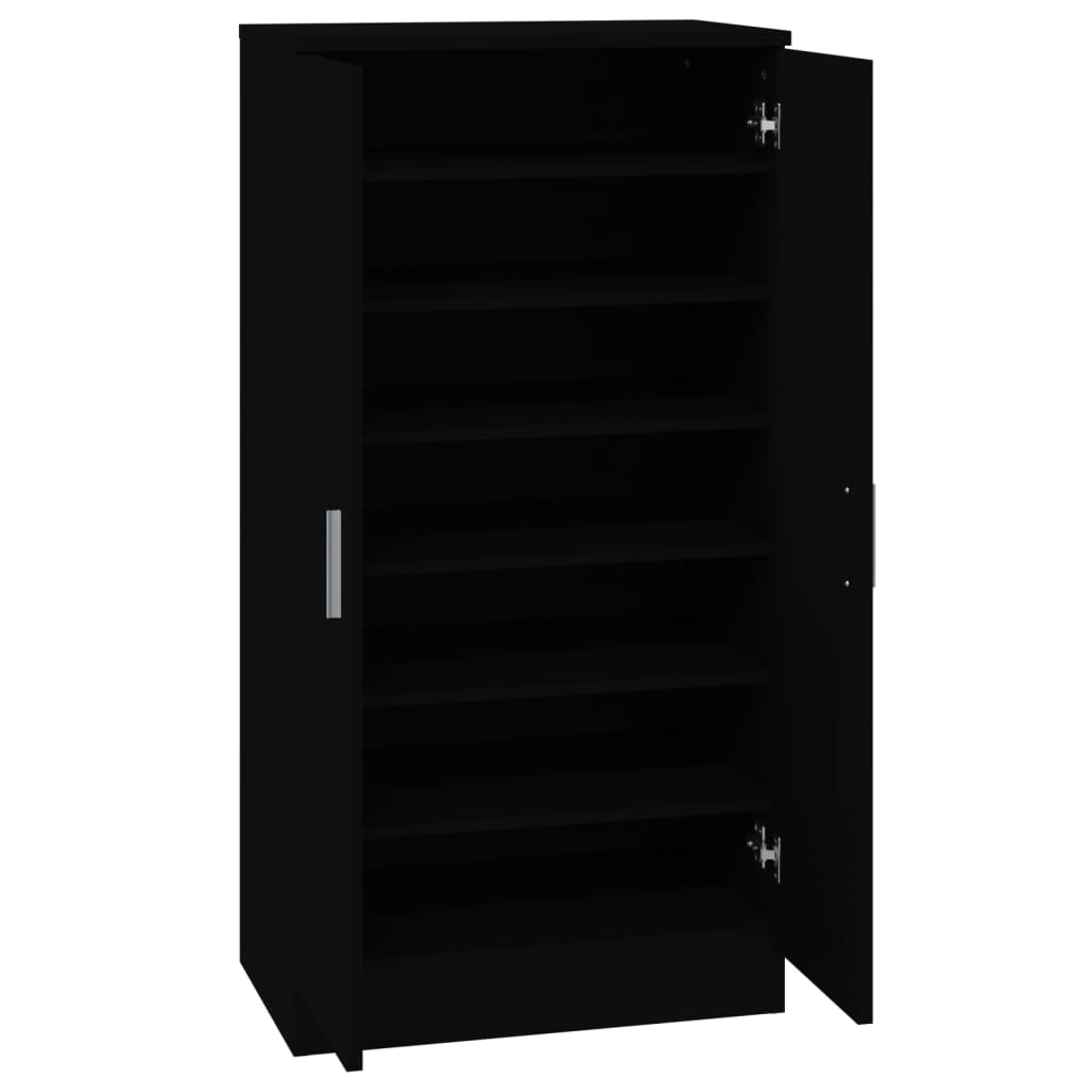 Mueble zapatero madera negro 55x35x108 cm vidaXL