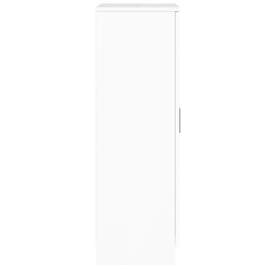 Mueble zapatero madera blanco brillo 55x35x108 cm vidaXL