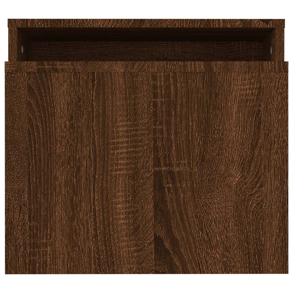 Set mesa de centro madera sintetizada Nexus roble marrón 100x48x40 cm vidaXL