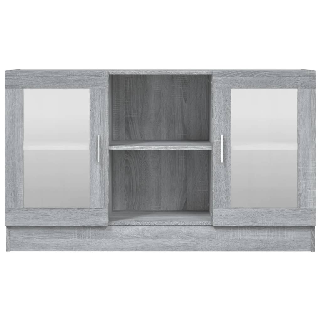 Sonoma Gray Wooden Vitrina 120x30,5x70 cm