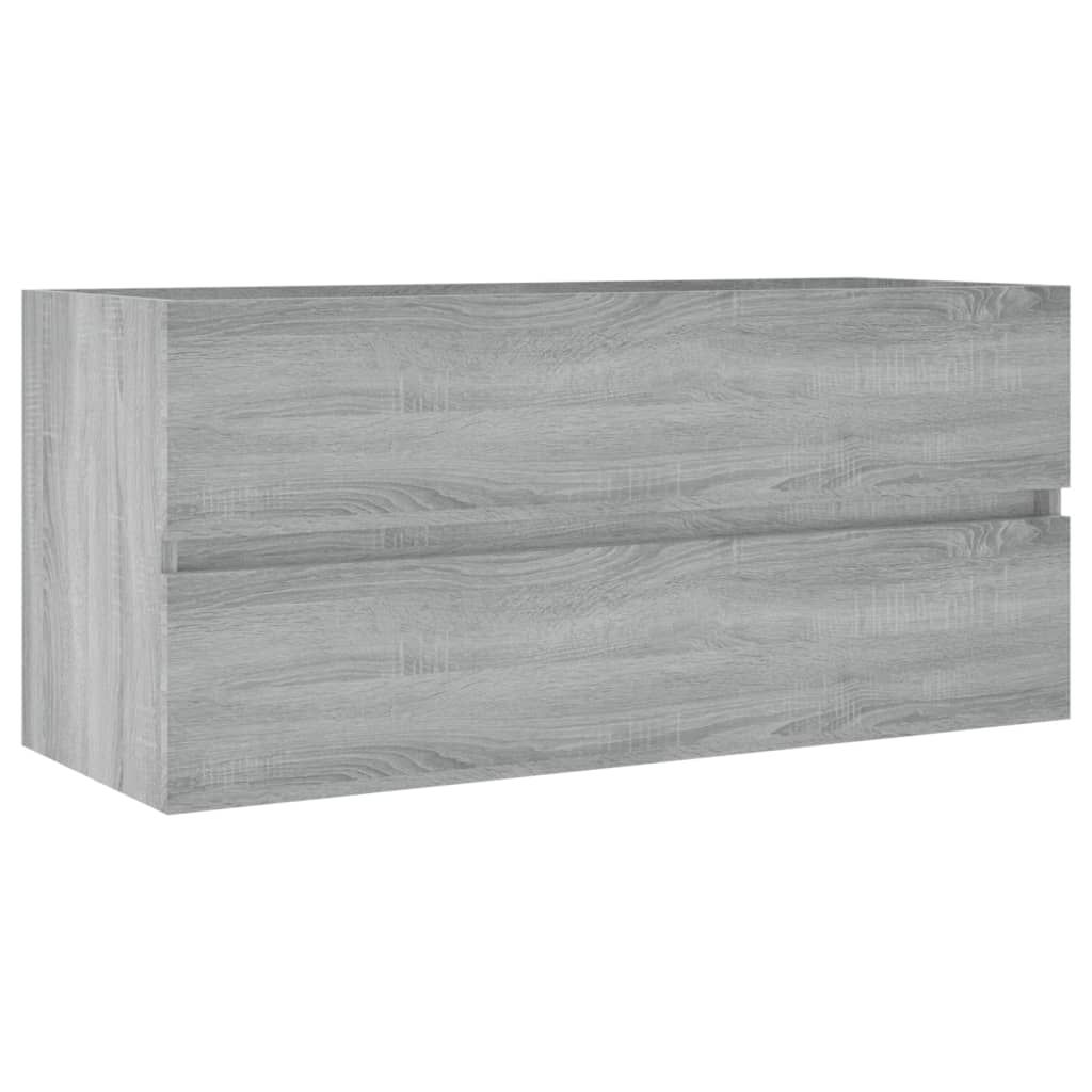 Mueble de lavabo madera de ingeniería gris Sonoma 100x38,5x45cm - Vetonek