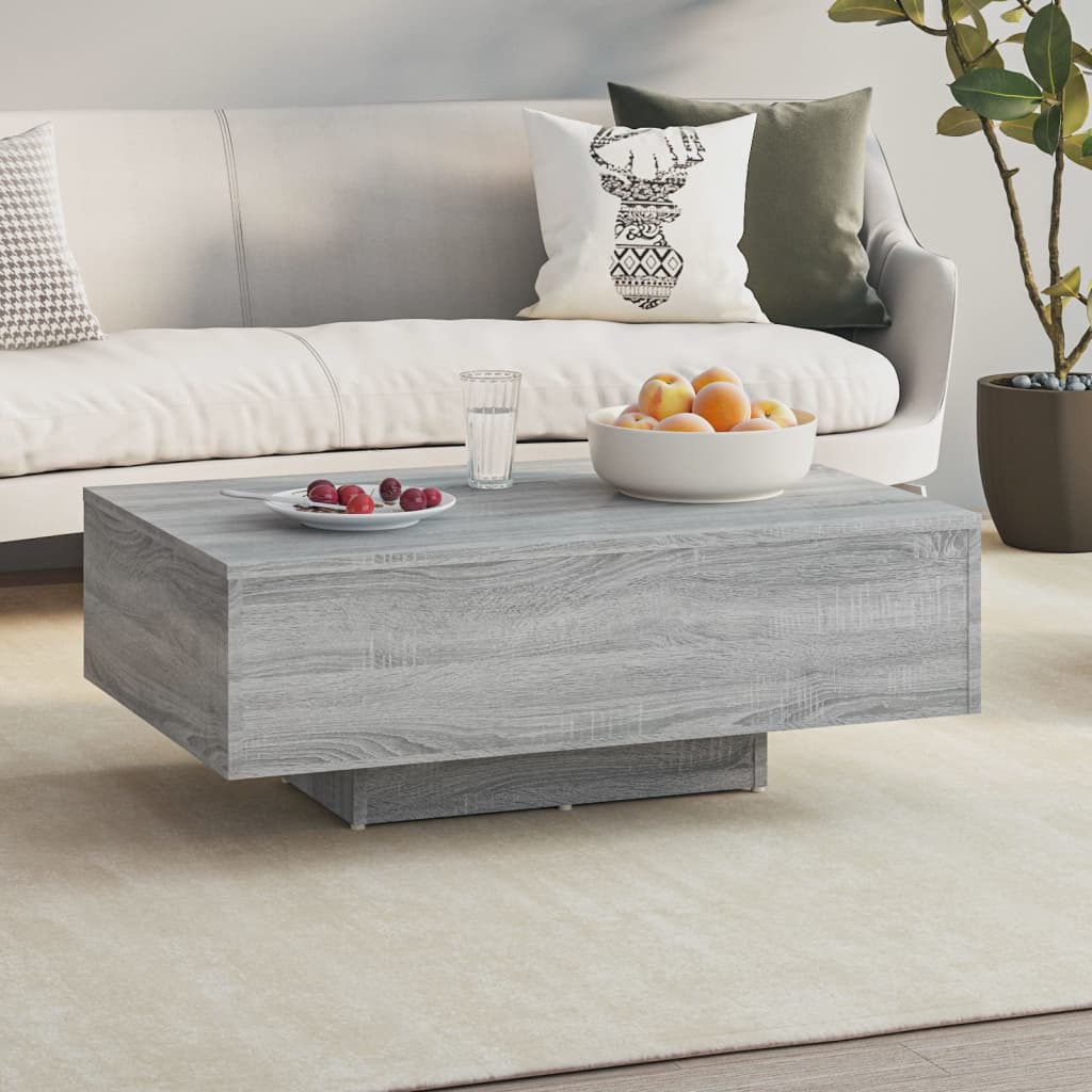 Vetonek Mesa de centro madera de ingeniería gris Sonoma 85x55x31 cm