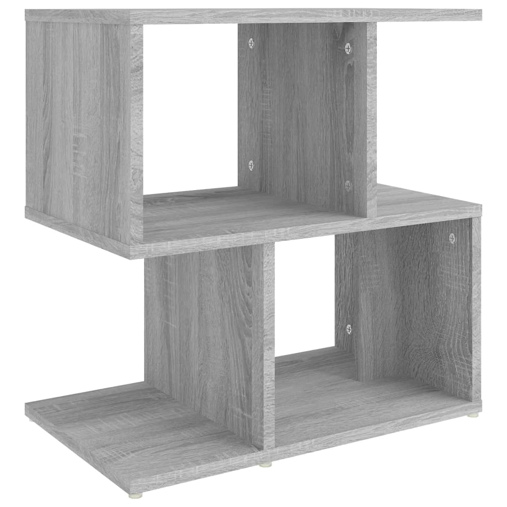 Mesita de noche madera gris Sonoma 50x30x51,5 cm - Vetonek