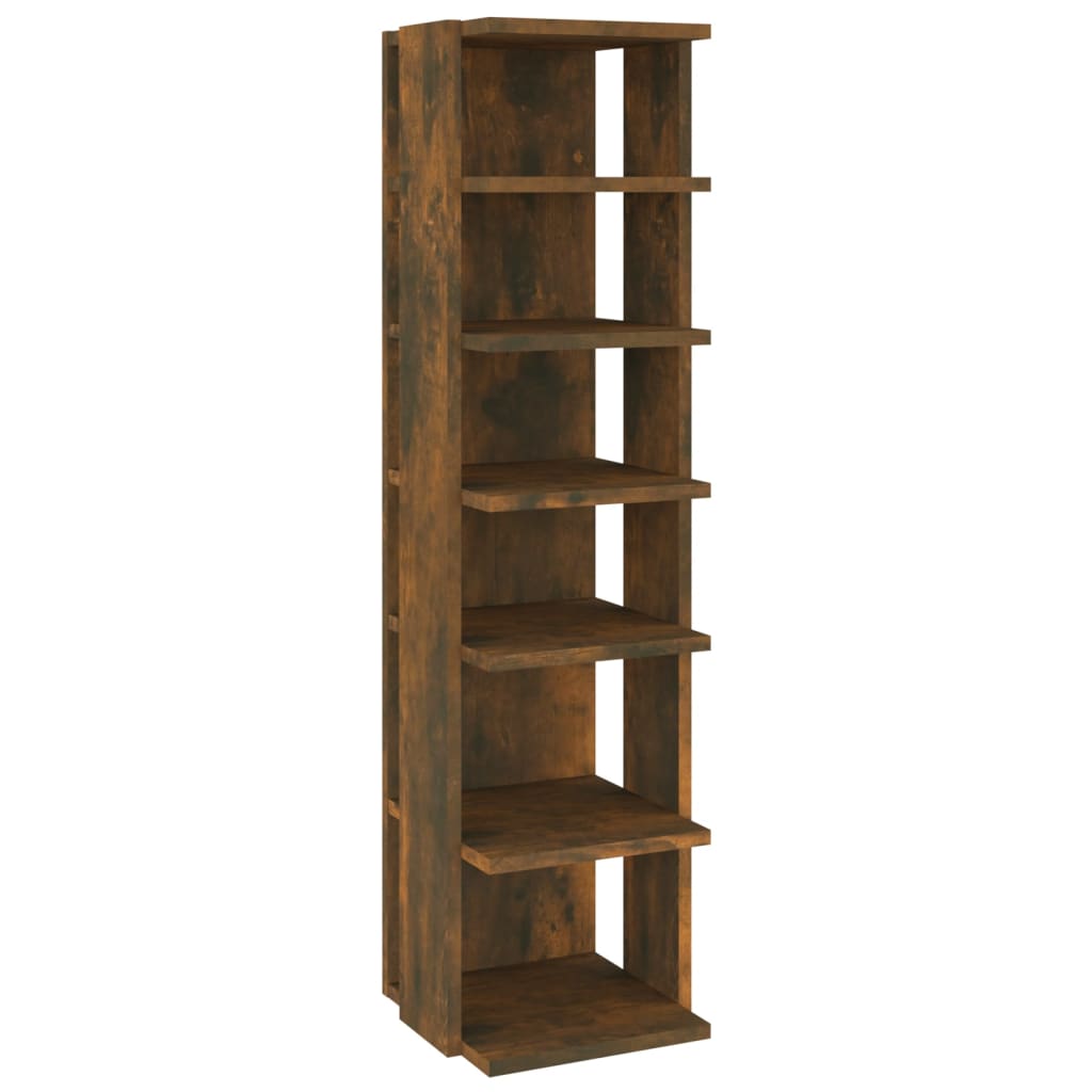 Gabinete de madeira gritou Oak Smoked 27.5x27x102 cm