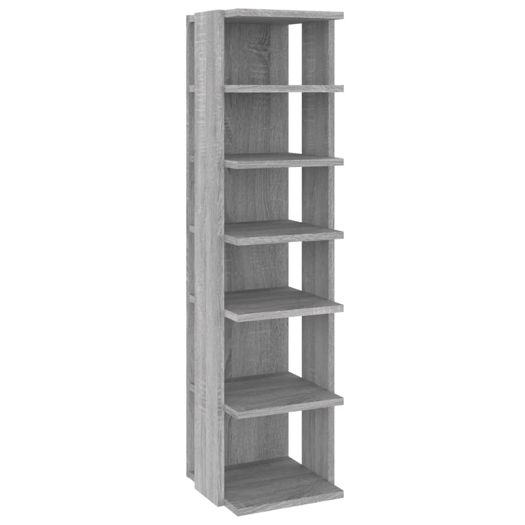 Mueble zapatero madera gris Sonoma 27,5x27x102 cm vidaXL