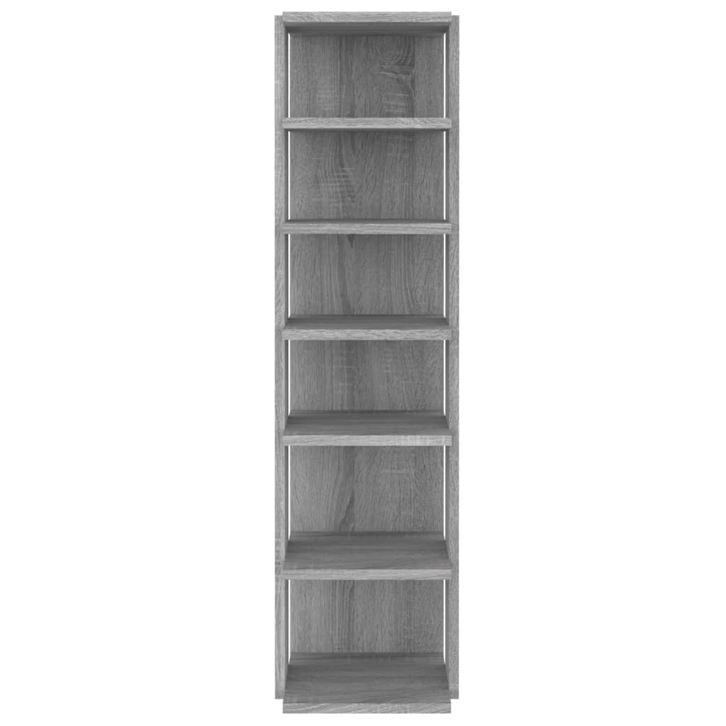 Mueble zapatero madera gris Sonoma 27,5x27x102 cm vidaXL