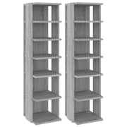 Vetonek Zapateros 2 uds madera contrachapada gris Sonoma 27,5x27x102 cm