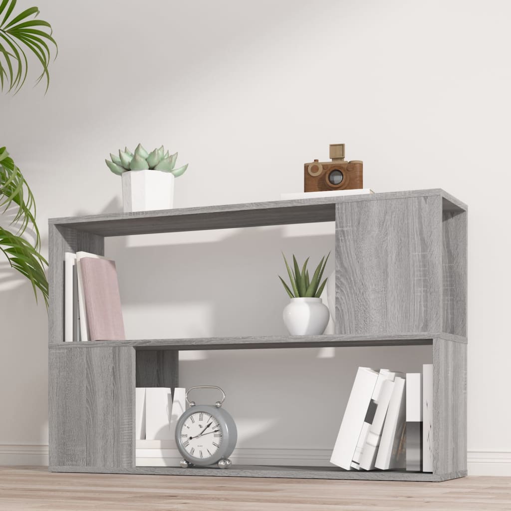 Vetonek Estantería de madera contrachapada gris Sonoma 100x24x63 cm