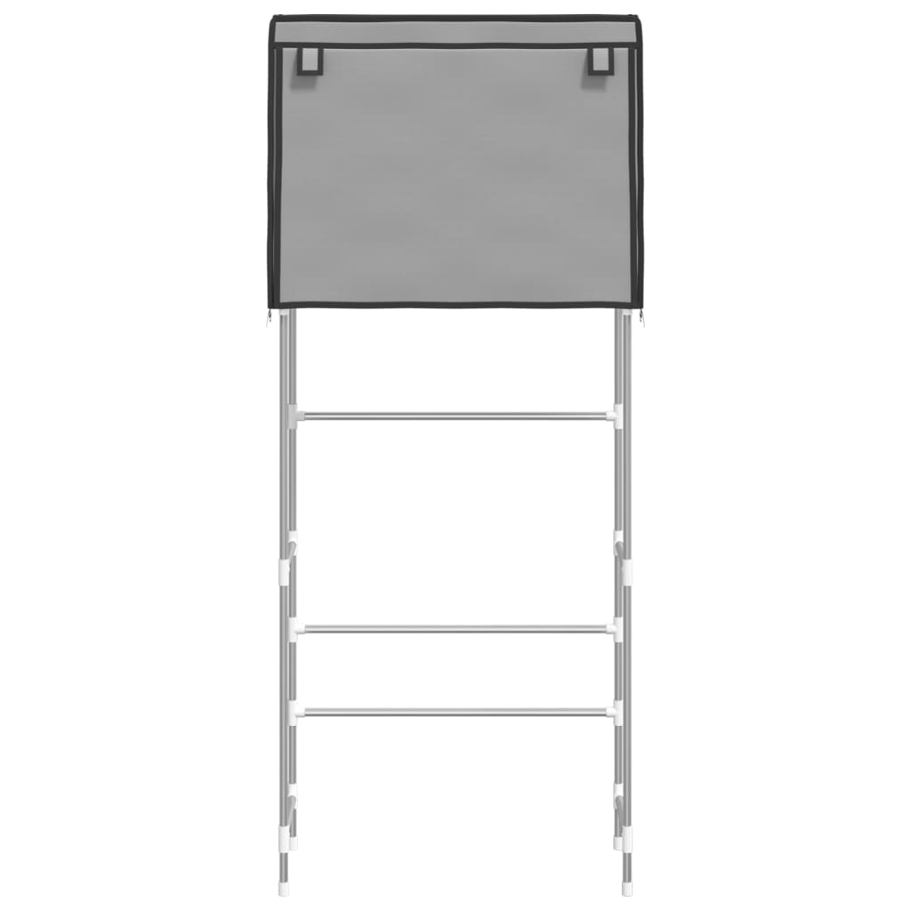 Prateleira 2 níveis de lavagem cinza 71x29,5x170.5cm