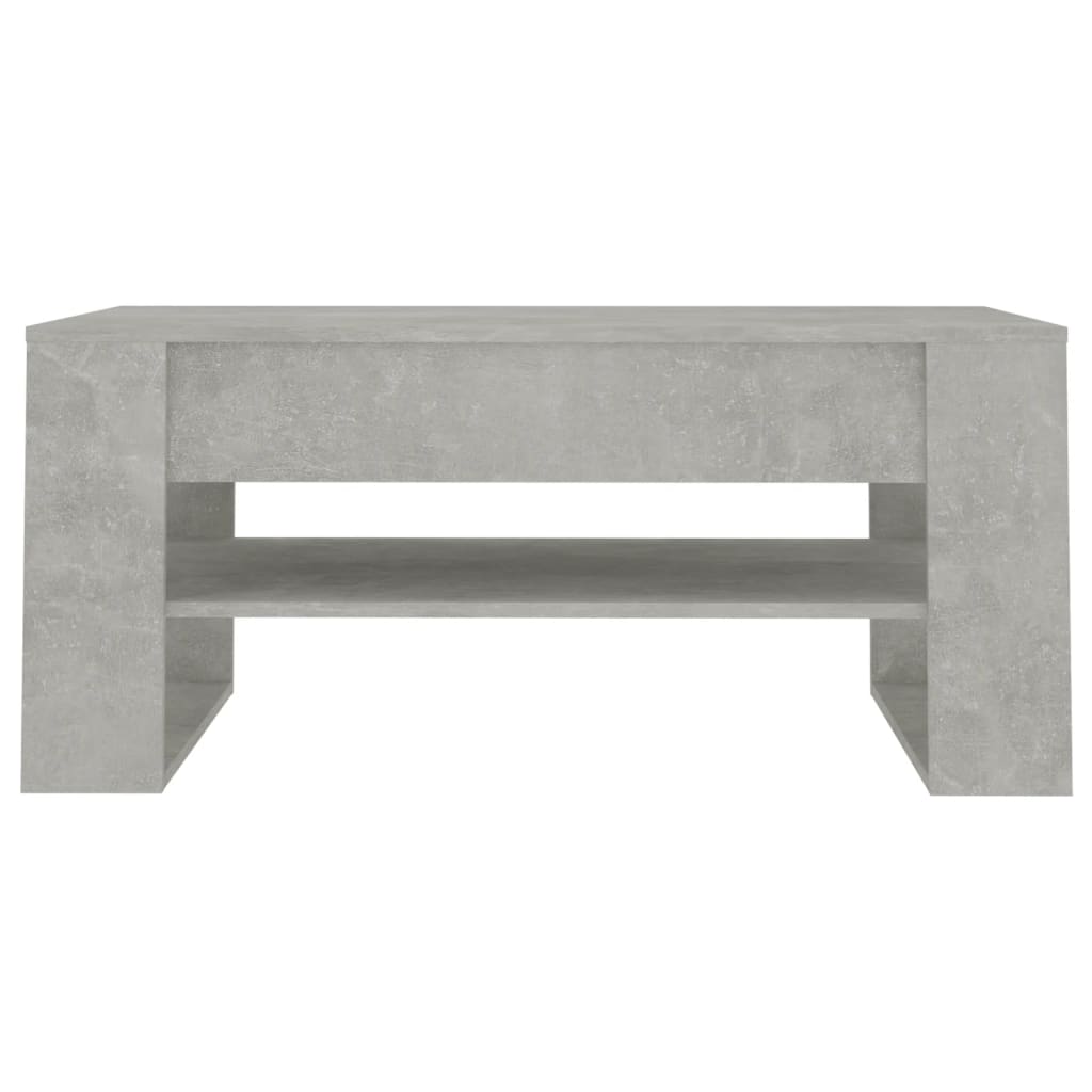 Mesa de centro madera gris hormigón 102x55x45 cm