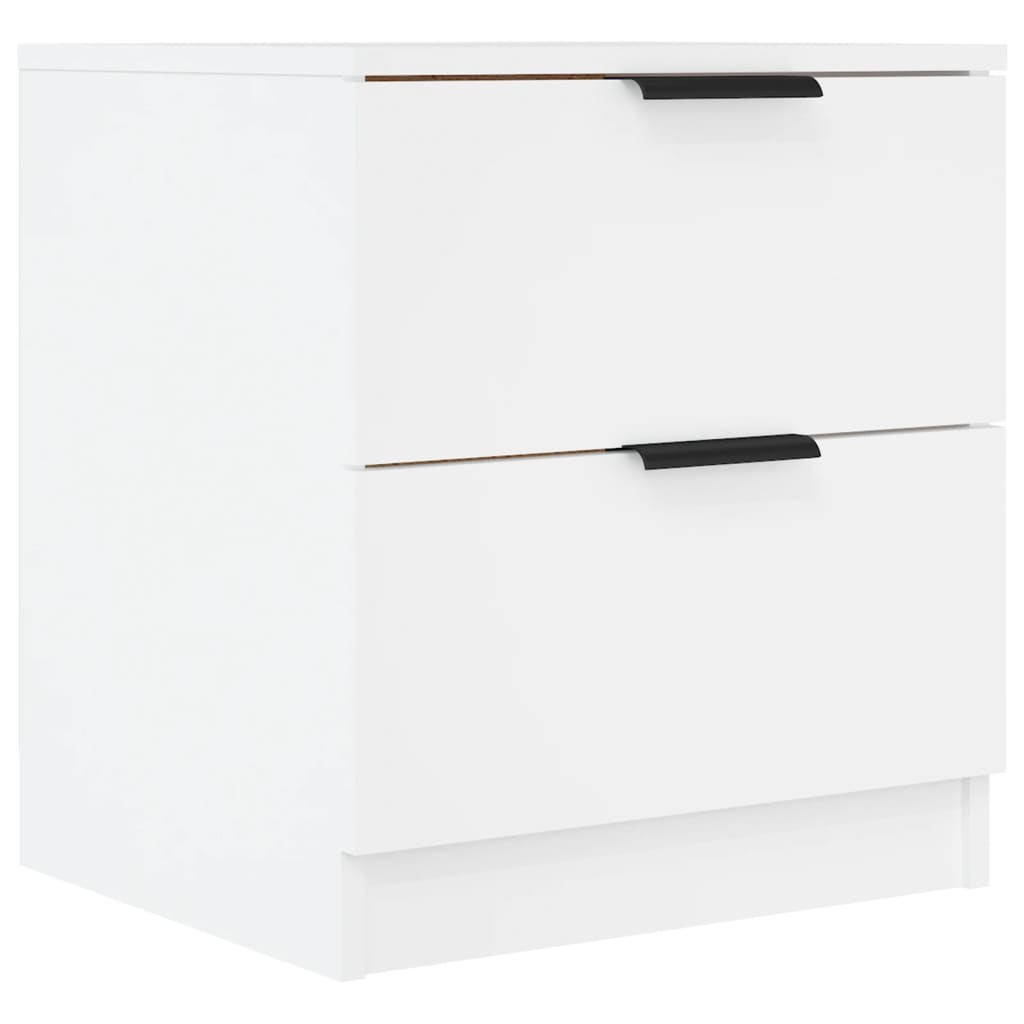 Night tables 2 units White wood