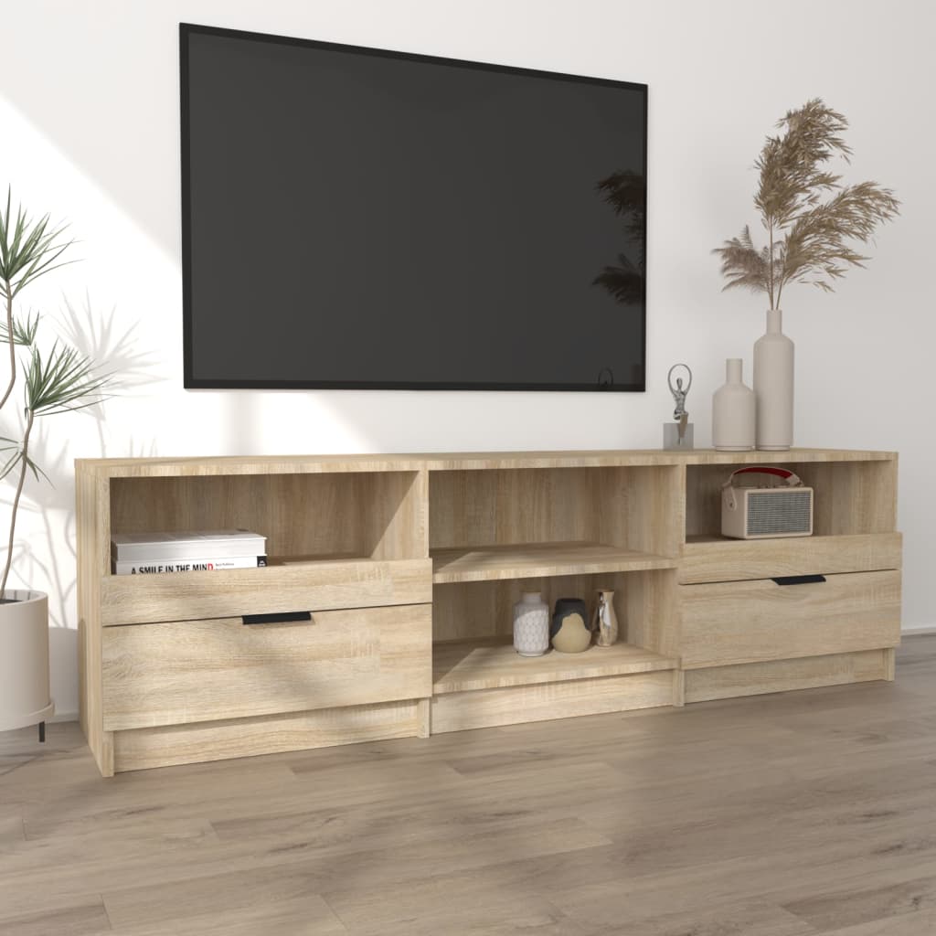 Mueble de TV madera roble Sonoma 150x33,5x45 cm vidaXL