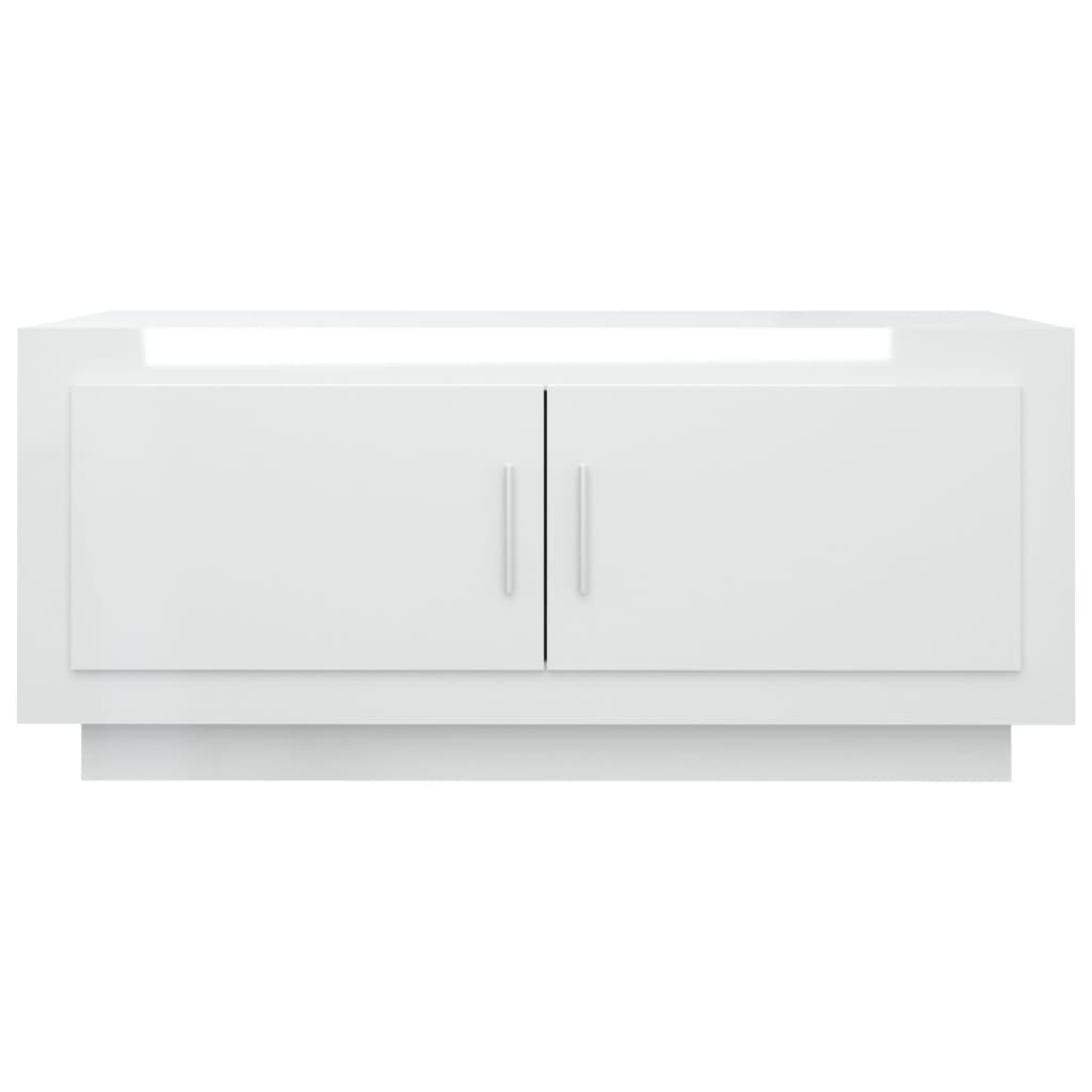 Centro Mesa White Engineering Gloss 102x50x45 cm