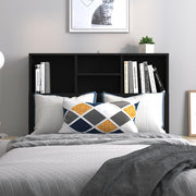 Mobili con testiera nera 100x19x103,5 cm v6433 - Vetonek