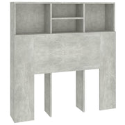 Vetonek Mobile con testiera grigio cemento 100x19x103,5 cm