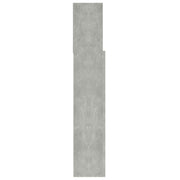 Mobile con testiera grigio cemento 100x19x103,5 cm - Vetonek