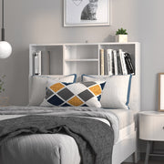 Mobile testiera bianco lucido 100x19x103,5 cm v6471 Vetonek