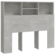 Vetonek Mobile con testiera grigio cemento 120x19x103,5 cm